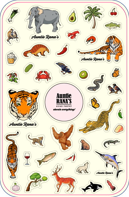 Wildlife Sticker Pack - Auntie Rana's