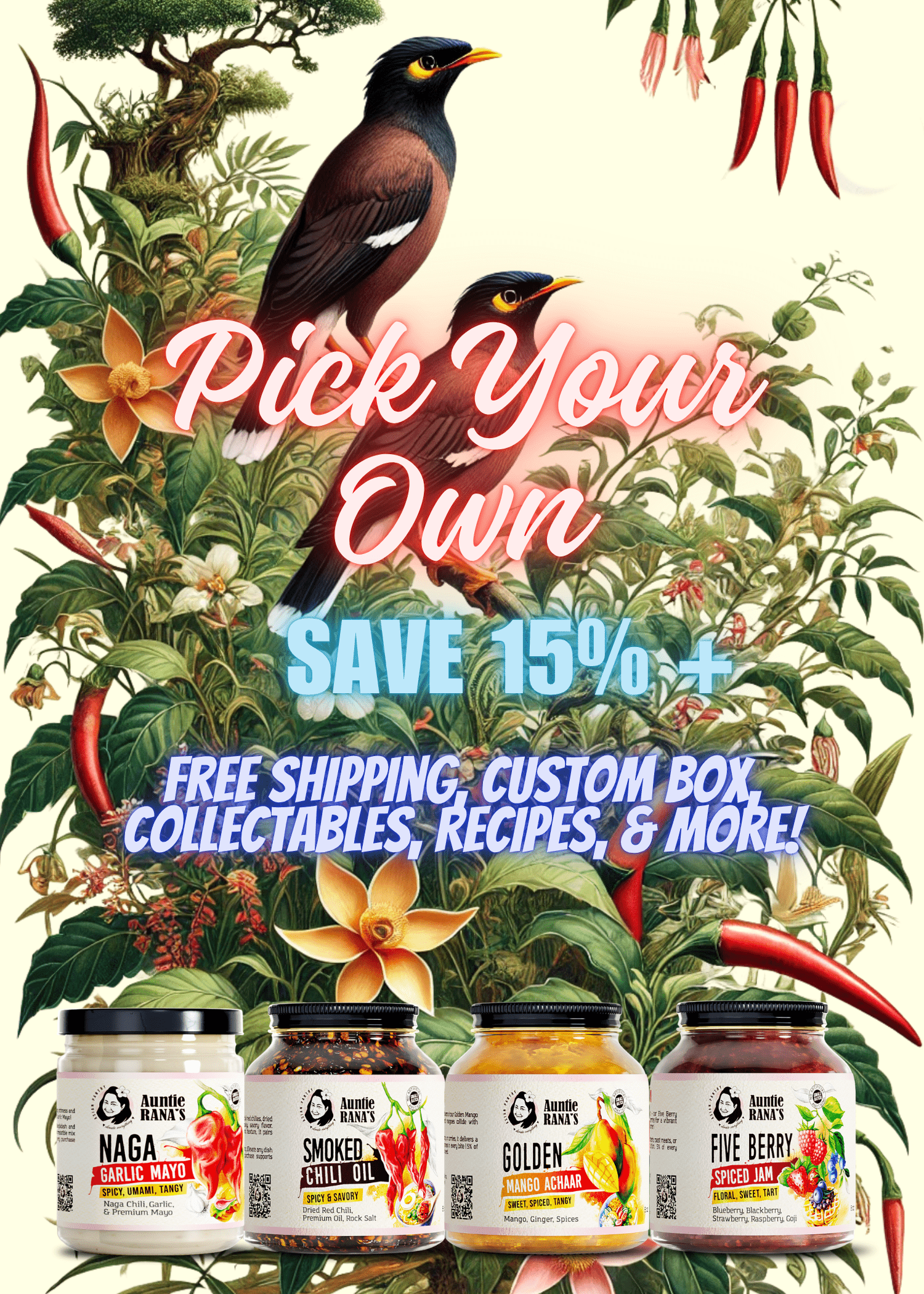 Pick Your Own (4,6,8,12 Pack) - Auntie Rana's